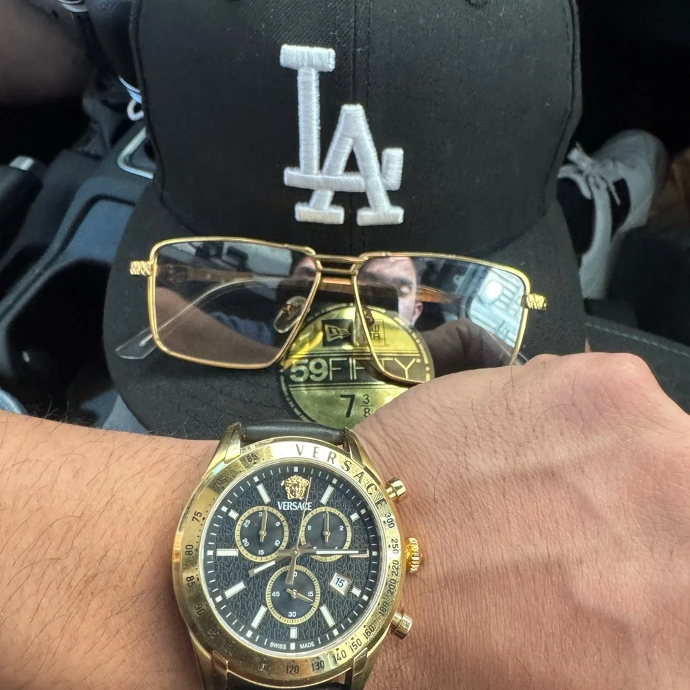 Versace Black and Gold Chronograph Watch - Picture 5 of 5